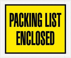 Value Collection - 1,000 Piece, 4-1/2" Long x 5-1/2" Wide, Packing List Envelope - Packing List Enclosed, Yellow - Eagle Tool & Supply