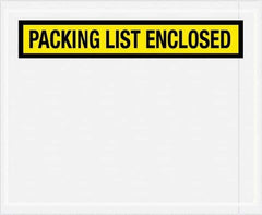 Value Collection - 1,000 Piece, 4-1/2" Long x 5-1/2" Wide, Packing List Envelope - Packing List Enclosed, Yellow - Eagle Tool & Supply