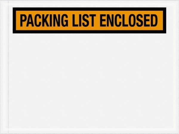 Value Collection - 1,000 Piece, 4-1/2" Long x 6" Wide, Packing List Envelope - Packing List Enclosed, Orange - Eagle Tool & Supply