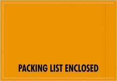 Value Collection - 1,000 Piece, 4-1/2" Long x 6" Wide, Packing List Envelope - Packing List Enclosed, Orange - Eagle Tool & Supply