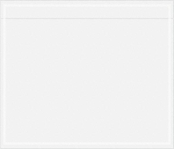 Value Collection - 1,000 Piece, 7" Long x 6" Wide, Packing List Envelope - Unprinted, Clear - Eagle Tool & Supply