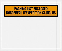 Value Collection - 1,000 Piece, 4-1/2" Long x 5-1/2" Wide, Packing List Envelope - Orange - Eagle Tool & Supply