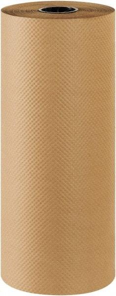 Made in USA - 300' Long x 24" Wide Roll of Indented Kraft Paper - 60 Lb Paper Weight - Eagle Tool & Supply