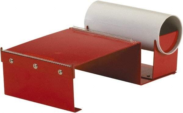 Import - 6" Wide, Single Roll, Manual Table/Desk Tape Dispenser - Metal, Unlimited Dispensed Tape Length - Eagle Tool & Supply
