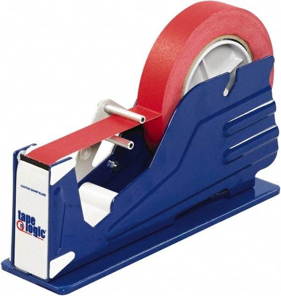 Tape Logic - 1" Wide, Single Roll, Manual Table/Desk Tape Dispenser - Metal, Unlimited Dispensed Tape Length - Eagle Tool & Supply