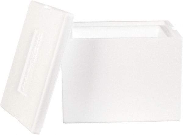 Made in USA - 10" Wide x 12" Long x 9" High Rectangle Insulated Box - White - Eagle Tool & Supply