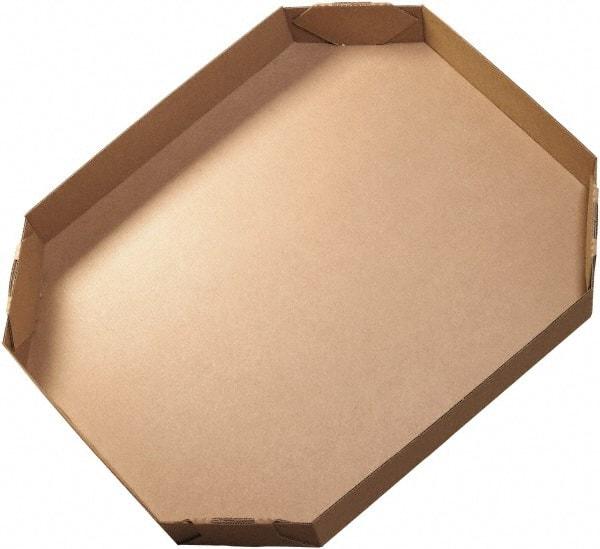 Made in USA - 38" Wide x 46" Long x 6" High Heavy Duty Corrugated Box - 1 Wall, Kraft (Color), 95 Lb Capacity - Eagle Tool & Supply