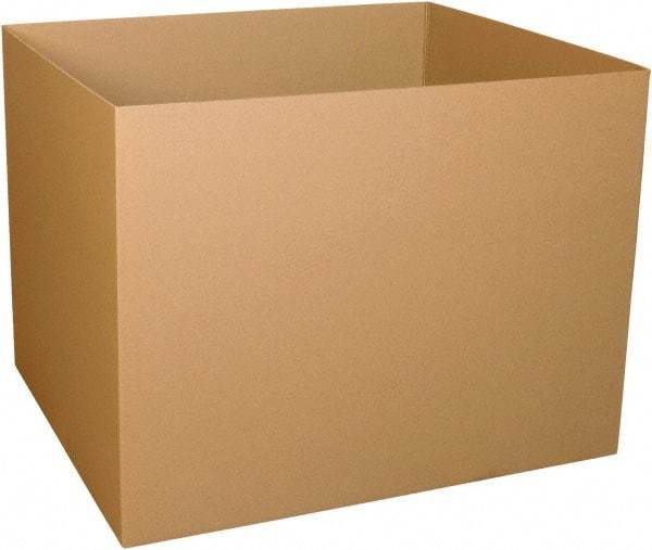 Made in USA - 40" Wide x 48" Long x 48" High Rectangle Heavy Duty Corrugated Box - 3 Walls, Kraft (Color), 280 Lb Capacity - Eagle Tool & Supply