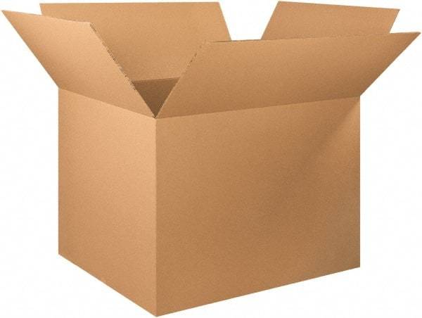 Made in USA - 40" Wide x 48" Long x 36" High Rectangle Heavy Duty Corrugated Box - 2 Walls, Kraft (Color), 120 Lb Capacity - Eagle Tool & Supply