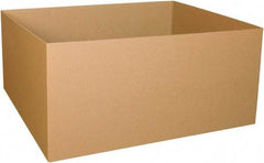 Made in USA - 40" Wide x 48" Long x 24" High Rectangle Corrugated Shipping Box - 1 Wall, Kraft (Color), 65 Lb Capacity - Eagle Tool & Supply