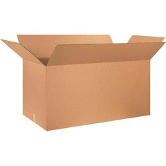 Made in USA - 24" Wide x 48" Long x 24" High Rectangle Corrugated Shipping Box - 1 Wall, Kraft (Color), 65 Lb Capacity - Eagle Tool & Supply