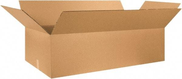 Made in USA - 24" Wide x 48" Long x 12" High Rectangle Heavy Duty Corrugated Box - 2 Walls, Kraft (Color), 100 Lb Capacity - Eagle Tool & Supply