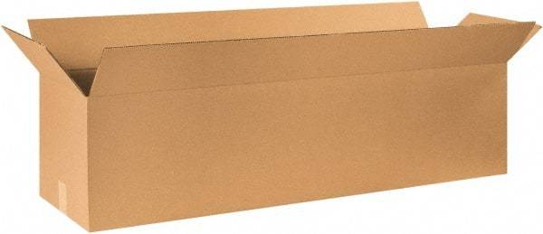Made in USA - 12" Wide x 50" Long x 12" High Rectangle Corrugated Shipping Box - 1 Wall, Kraft (Color), 65 Lb Capacity - Eagle Tool & Supply