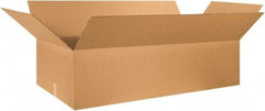 Made in USA - 20" Wide x 46" Long x 12" High Rectangle Corrugated Shipping Box - 1 Wall, Kraft (Color), 65 Lb Capacity - Eagle Tool & Supply