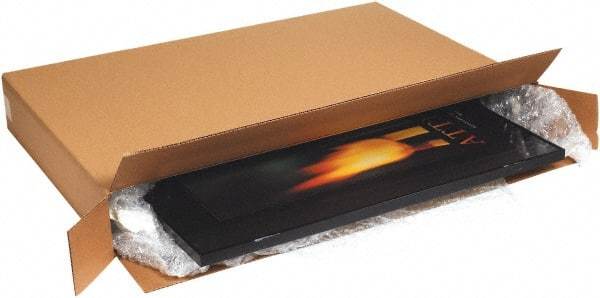 Made in USA - 10" Wide x 56" Long x 32" High Rectangle Corrugated Shipping Box - 1 Wall, Kraft (Color), 95 Lb Capacity - Eagle Tool & Supply