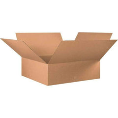 Made in USA - 36" Wide x 36" Long x 12" High Rectangle Corrugated Shipping Box - 1 Wall, Kraft (Color), 65 Lb Capacity - Eagle Tool & Supply