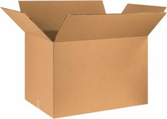 Made in USA - 24" Wide x 36" Long x 24" High Rectangle Heavy Duty Corrugated Box - 2 Walls, Kraft (Color), 100 Lb Capacity - Eagle Tool & Supply