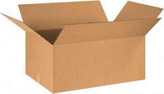 Made in USA - 24" Wide x 36" Long x 18" High Rectangle Corrugated Shipping Box - 1 Wall, Kraft (Color), 65 Lb Capacity - Eagle Tool & Supply