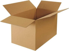 Made in USA - 22" Wide x 36" Long x 22" High Rectangle Heavy Duty Corrugated Box - 2 Walls, Kraft (Color), 120 Lb Capacity - Eagle Tool & Supply