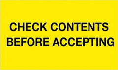 Tape Logic - 5" Long, Fluorescent Yellow Paper Shipping Label - For Multi-Use - Eagle Tool & Supply