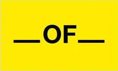 Tape Logic - 5" Long, Fluorescent Yellow Paper Shipping Label - For Multi-Use - Eagle Tool & Supply