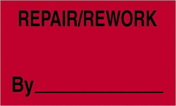 Tape Logic - 5" Long, Fluorescent Red Paper Shipping Label - For Multi-Use - Eagle Tool & Supply