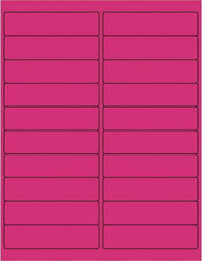 Tape Logic - 4" Long, Fluorescent Pink Paper Laser Label - For Laser Printers - Eagle Tool & Supply