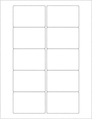 Tape Logic - 3" Long, White Paper Laser Label - For Laser Printers - Eagle Tool & Supply