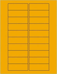 Tape Logic - 3" Long, Fluorescent Orange Paper Laser Label - For Laser Printers - Eagle Tool & Supply