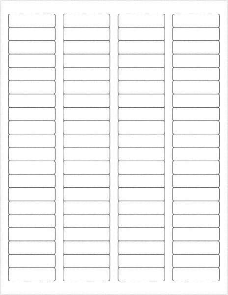 Tape Logic - 1-3/4" Long, White Paper Laser Label - For Laser Printers - Eagle Tool & Supply