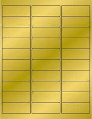 Tape Logic - 2-5/8" Long, Gold Paper Laser Label - For Laser Printers - Eagle Tool & Supply