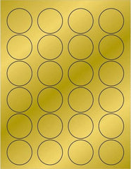 Tape Logic - 1-5/8" Long, Gold Paper Laser Label - For Laser Printers - Eagle Tool & Supply