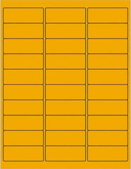 Tape Logic - 2-5/8" Long, Fluorescent Orange Paper Laser Label - For Laser Printers - Eagle Tool & Supply