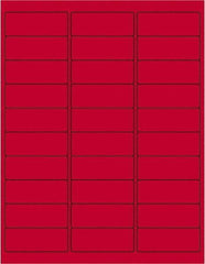 Tape Logic - 2-5/8" Long, Fluorescent Red Paper Laser Label - For Laser Printers - Eagle Tool & Supply