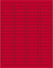 Tape Logic - 1-3/4" Long, Fluorescent Red Paper Laser Label - For Laser Printers - Eagle Tool & Supply