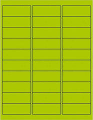 Tape Logic - 2-5/8" Long, Fluorescent Green Paper Laser Label - For Laser Printers - Eagle Tool & Supply