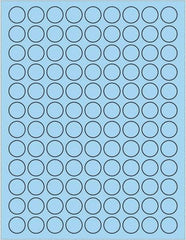 Tape Logic - 3/4" Long, Pastel Blue Paper Laser Label - For Laser Printers - Eagle Tool & Supply