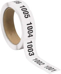 Tape Logic - 1-1/2" Long, Black/White Paper Inventory Labels - For Multi-Use - Eagle Tool & Supply