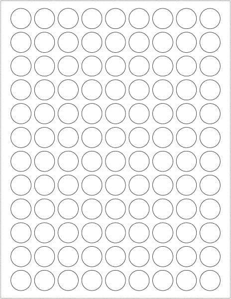 Tape Logic - 3/4" Long, White Paper Laser Label - For Laser Printers - Eagle Tool & Supply