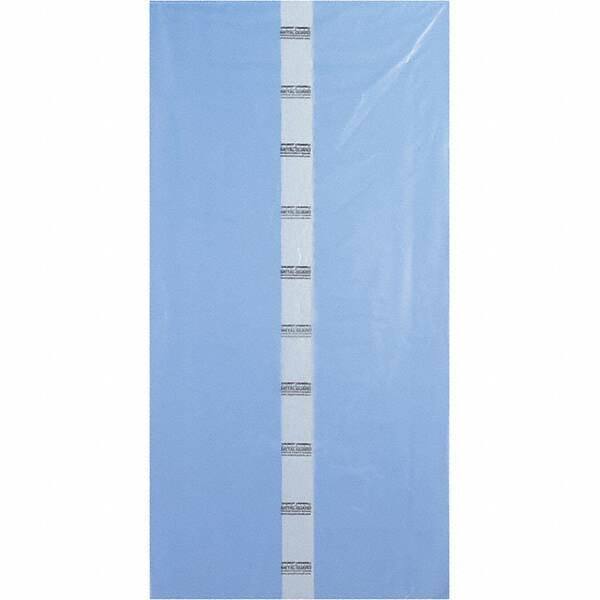 Made in USA - 40 x 80", 4 mil Gusseted Polybags - Blue - Eagle Tool & Supply