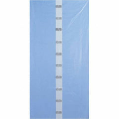 Made in USA - 40 x 80", 4 mil Gusseted Polybags - Blue - Eagle Tool & Supply
