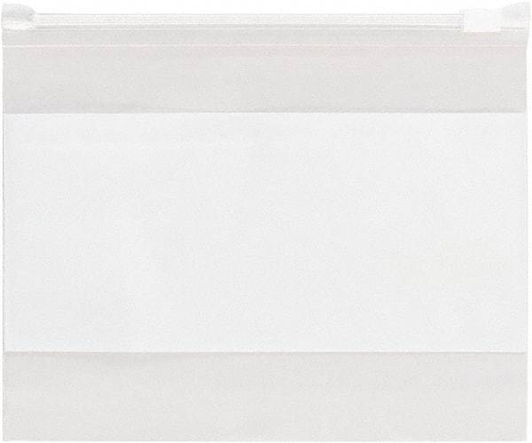Value Collection - 16 x 16", 3 mil Slide-Seal Reclosable White Block Polybags - Clear - Eagle Tool & Supply