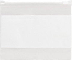 Value Collection - 9 x 12", 3 mil Slide-Seal Reclosable White Block Polybags - Clear - Eagle Tool & Supply