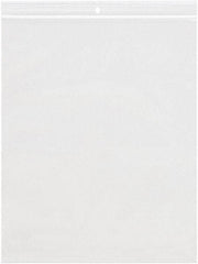 Value Collection - 9 x 12", 4 mil Reclosable Polybags with Hang Hole - Clear - Eagle Tool & Supply
