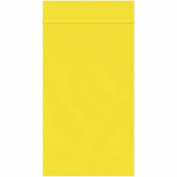 Value Collection - 3 x 5", 2 mil Reclosable Polybags - Yellow - Eagle Tool & Supply