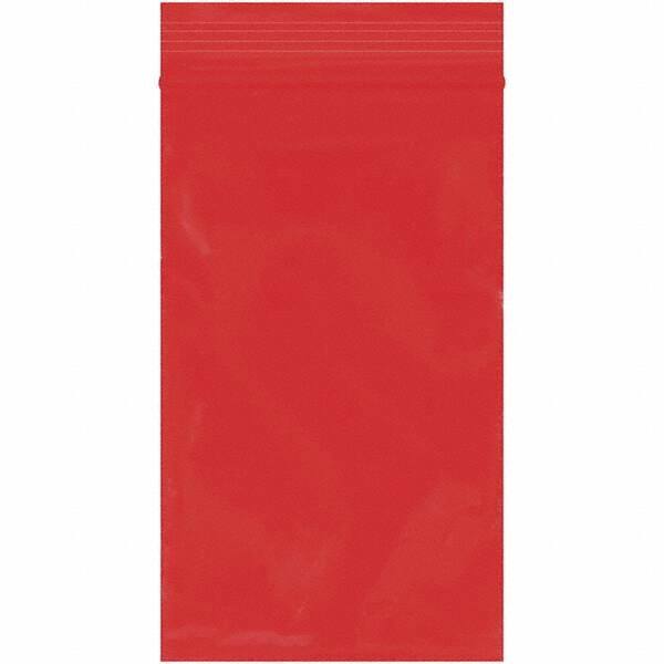 Value Collection - 3 x 5", 2 mil Reclosable Polybags - Red - Eagle Tool & Supply