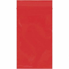Value Collection - 3 x 5", 2 mil Reclosable Polybags - Red - Eagle Tool & Supply