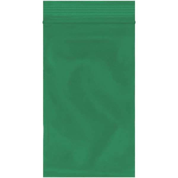 Value Collection - 3 x 5", 2 mil Reclosable Polybags - Green - Eagle Tool & Supply