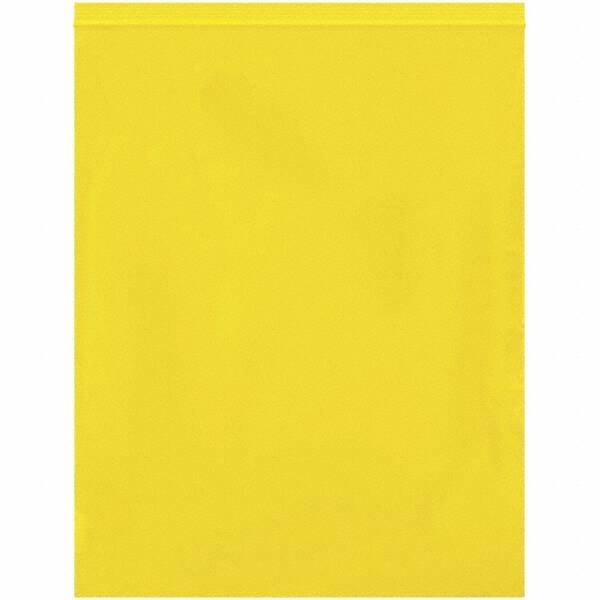 Value Collection - 12 x 15", 2 mil Reclosable Polybags - Yellow - Eagle Tool & Supply