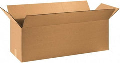 Made in USA - 12" Wide x 36" Long x 12" High Rectangle Heavy Duty Corrugated Box - 2 Walls, Kraft (Color), 100 Lb Capacity - Eagle Tool & Supply